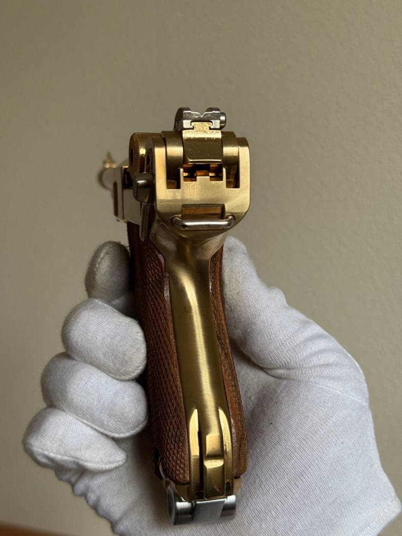 マルシン ゴールド ルガー P08 6インチ SMG 金属 モデルガン 金メッキ