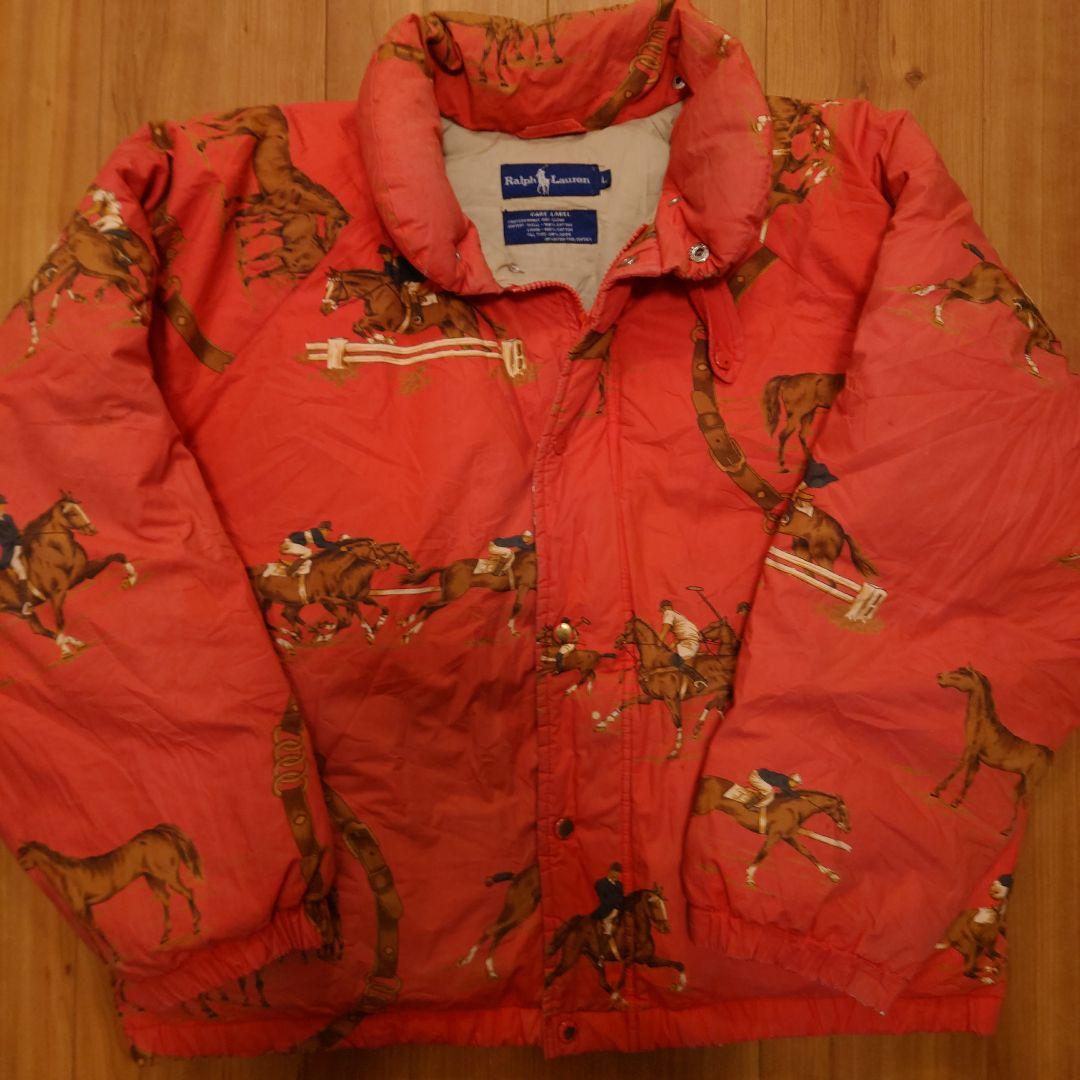 ラルフローレン総柄ダウンジャンパー