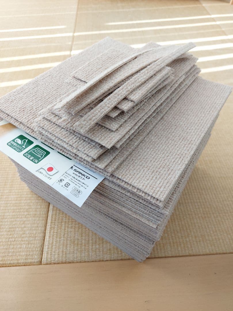 SANKOペット用撥水タイルマット　カーペット　30×30cm 70枚+カット品