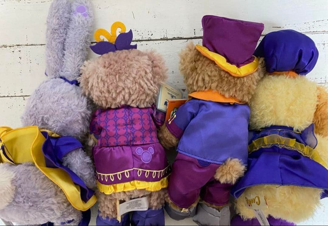 香港ディズニーランド　ぬいぐるみ　ダッフィー　シェリーメイ　クッキー　ステラルー