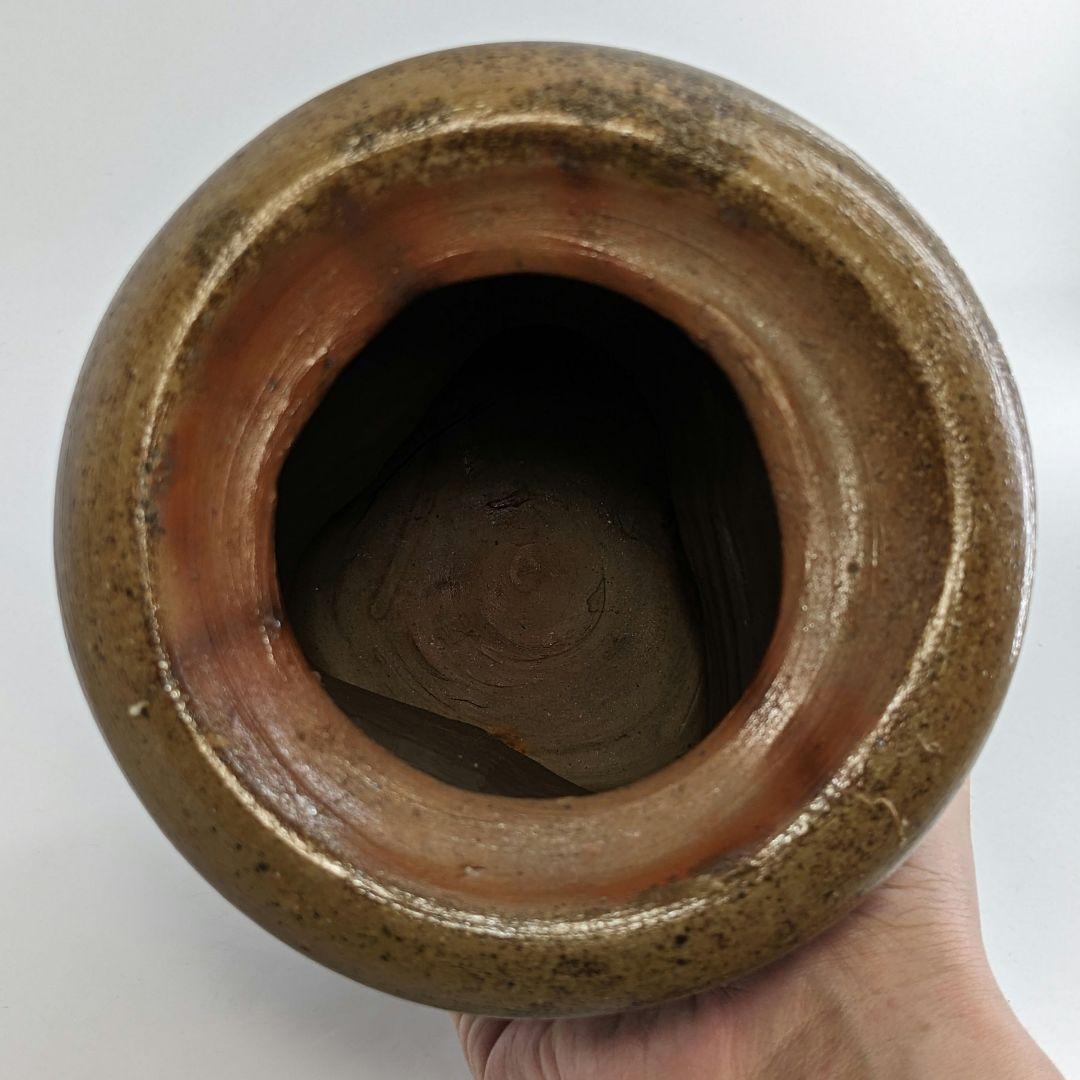 乗松俊行 備前焼 擂座花入 共箱合布栞 花瓶 花生 花器 フラワーベース 工芸品