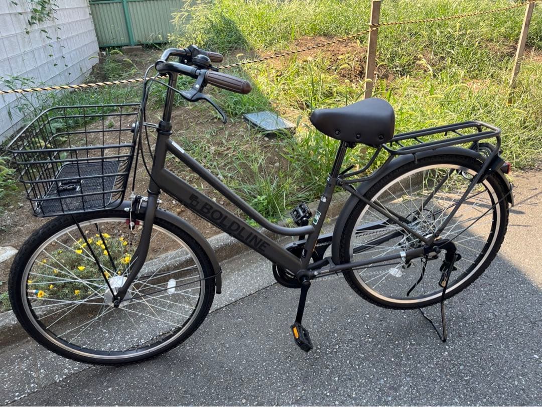 アサヒ自転車　26インチ　6段ギア付　BORDLINE シティサイクル