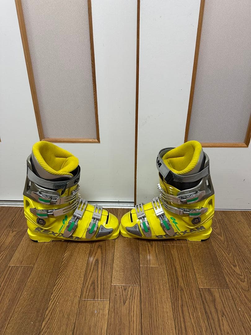 中古FISCHER スキー板155cm,ブーツ25.5cm,ストック110cm