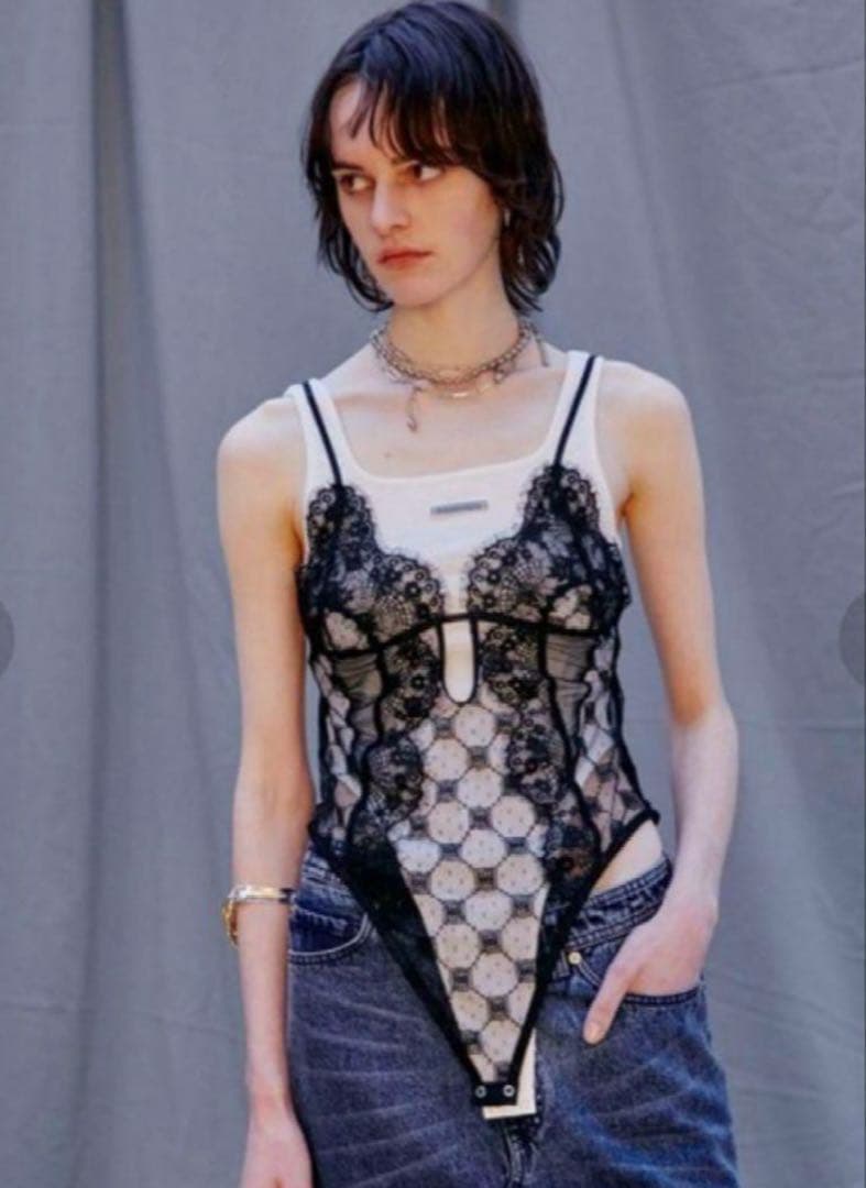 prank project プランクプロジェクト　レースキャミボディスーツ