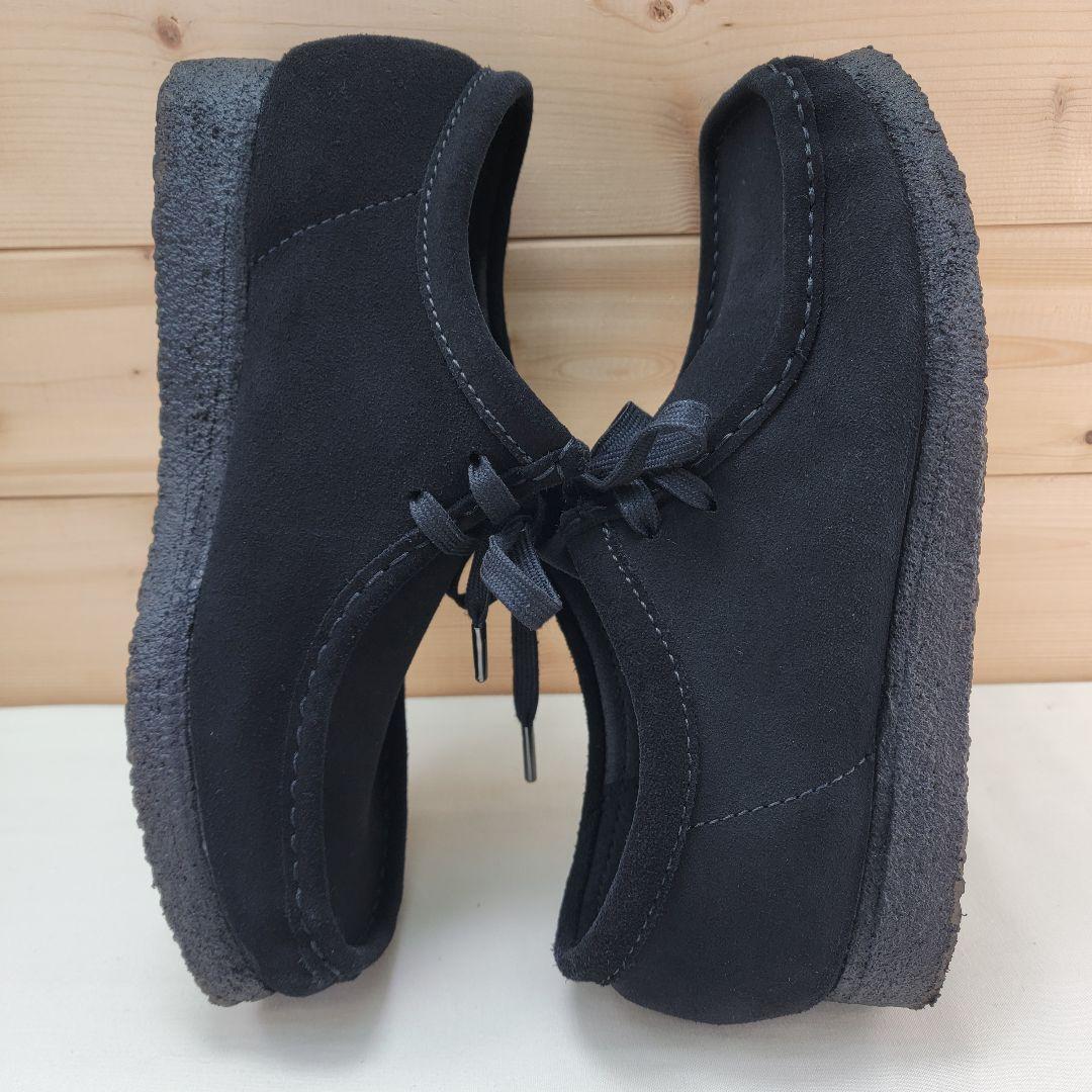 クラークス ワラビー ブラック スエード UK6 24.5cm