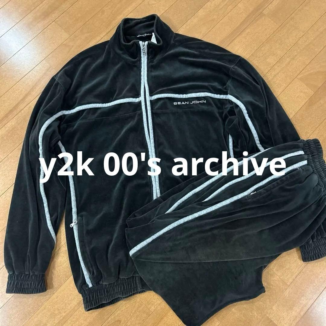 奏輝！SEANJOHN ベロアセットアップ XXL レア 00s bboy