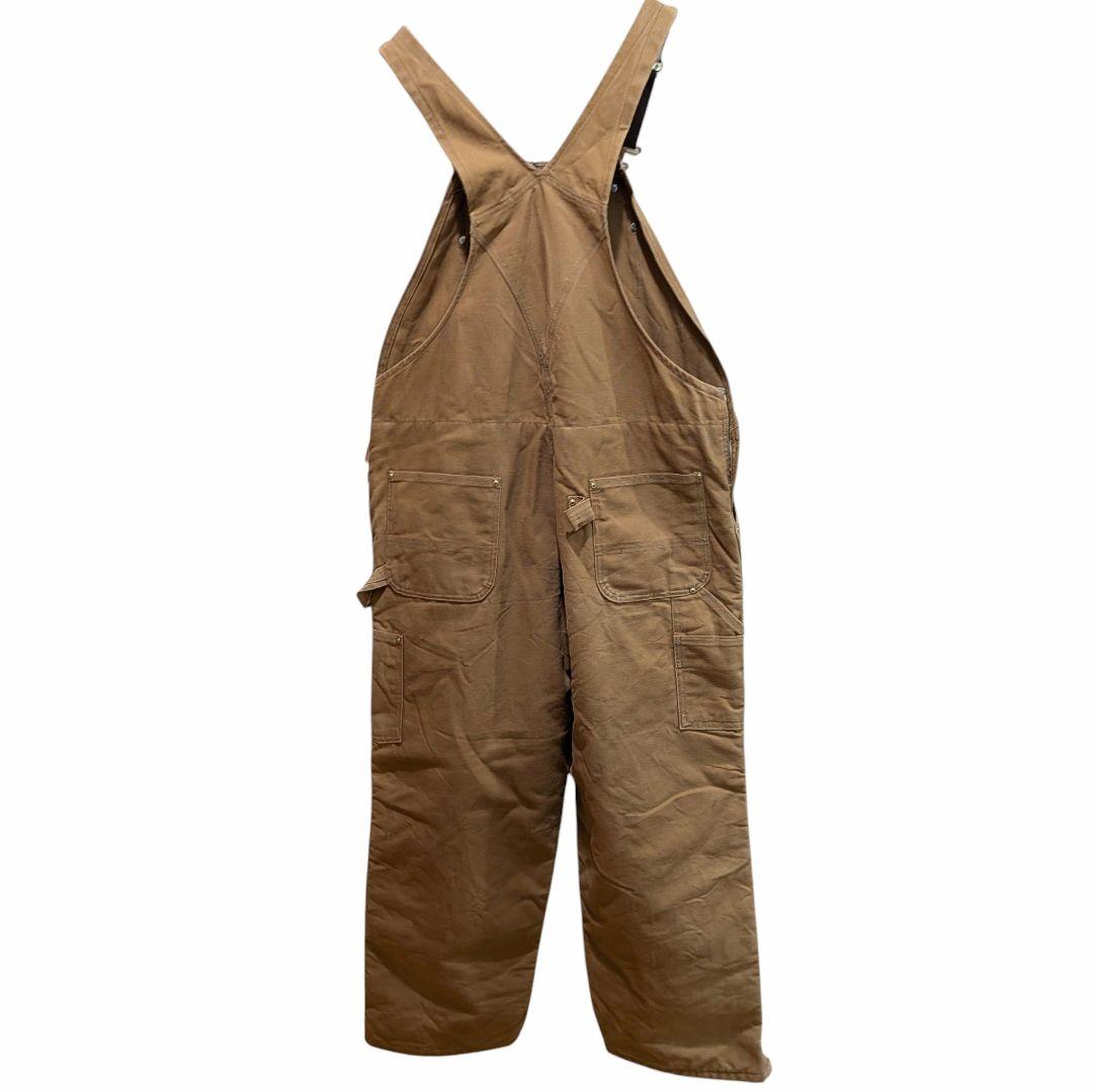 USA製 カーハート ダブルニー オーバーオール ダック地 裏キルト W42