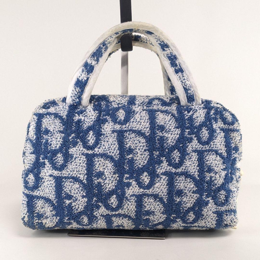 Dior クリスチャンディオール トロッター ハンドバッグ ミニバッグ パイル地