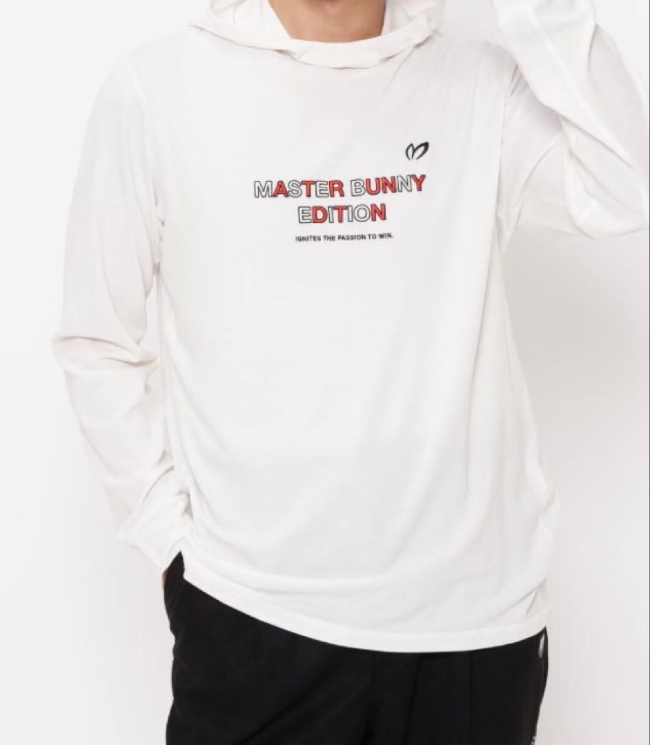 新品 パーリーゲイツ マスターバニー ベアスムース フーディ(5)サイズL/白