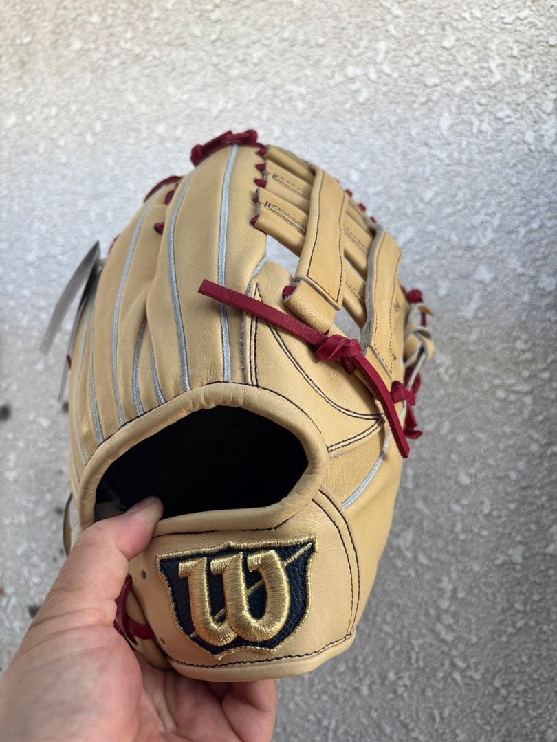 Wilson 硬式グローブ ベージュ テディベア