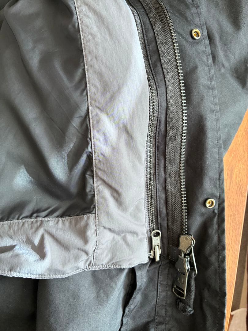 フレッドペリー　モッズコート　J6504 フィッシュテール パーカー　ブラック