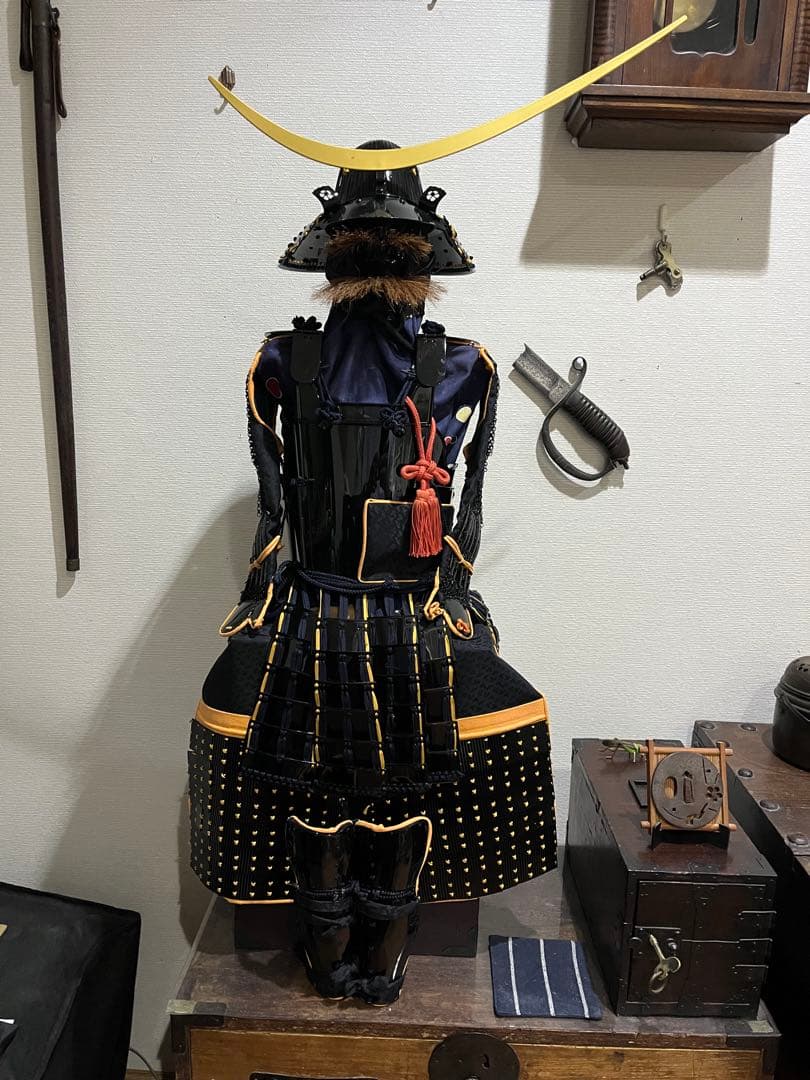 伊達政宗　黒漆五枚胴具足　1/2スケール　当時と同じ素材使用