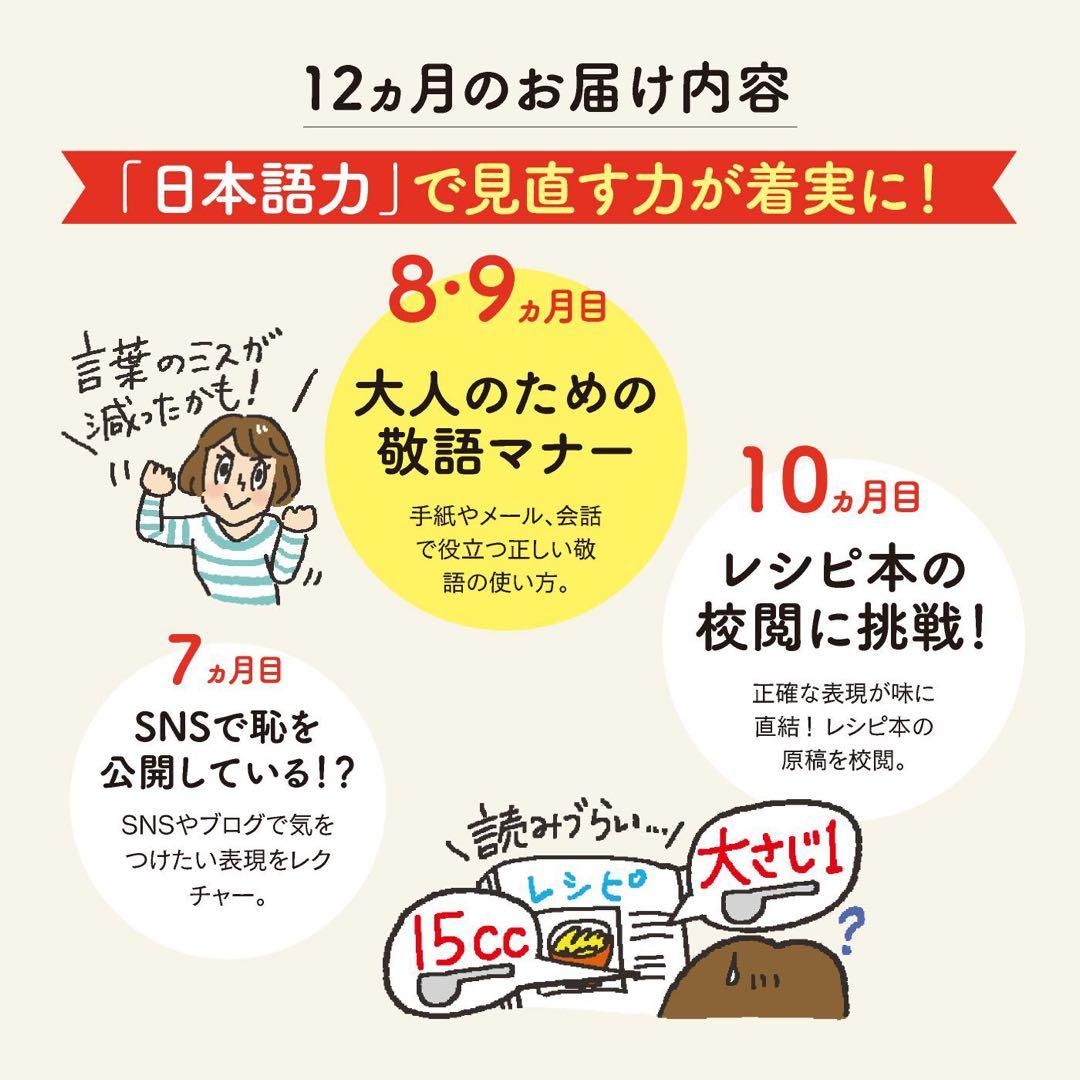 フェリシモ 校閲のプロに教わる 日本語力に自信がつくプログラム全巻　ミニツク