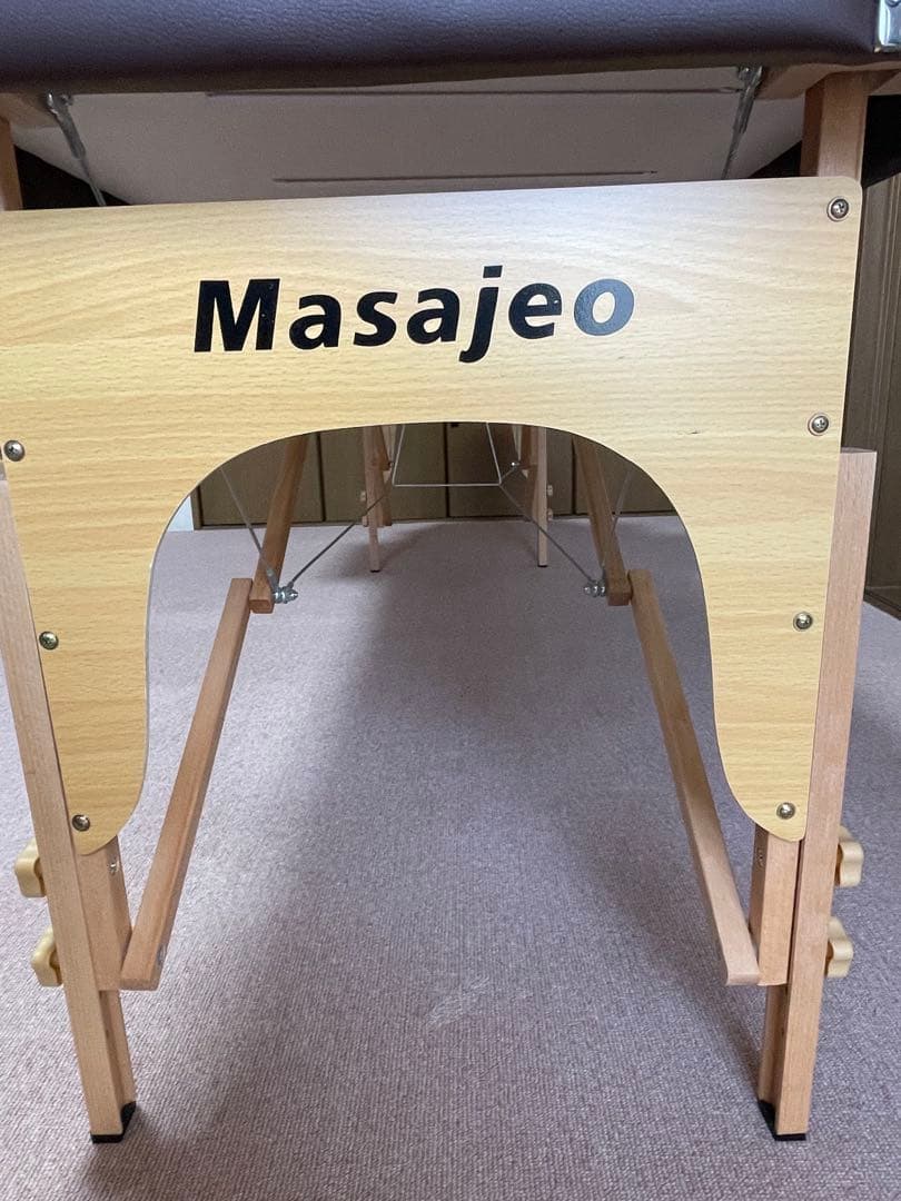 折りたたみマッサージベッド ダークブラウン