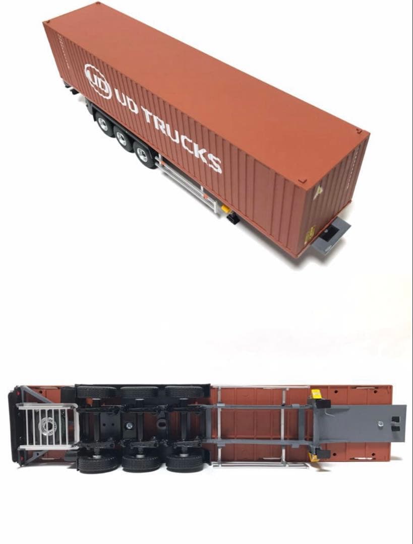 非売品 UDトラックス 特注 1/43 Quon ダイキャスト 海コントレーラー