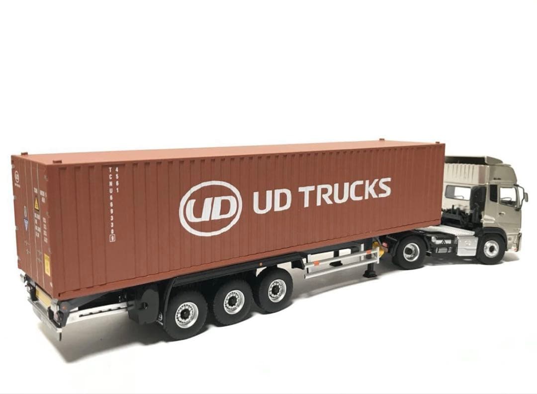 非売品 UDトラックス 特注 1/43 Quon ダイキャスト 海コントレーラー