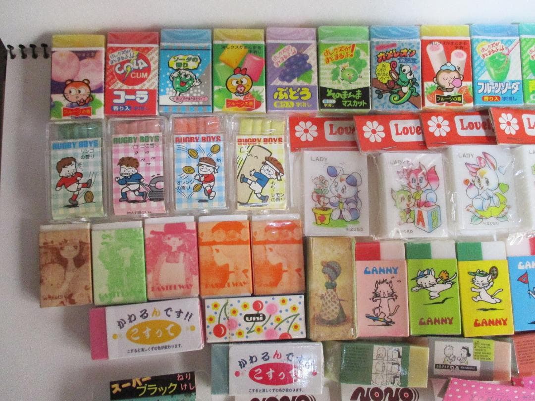 レトロファンシー消ゴム 鉛筆キャップ 大量セット 未使用 たのしみ屋様リクエスト