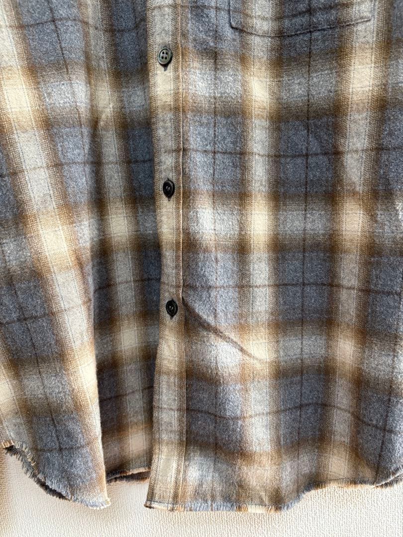 極美品✨️【Whim Gazette】シャギー チェック シャツ サイズフリー
