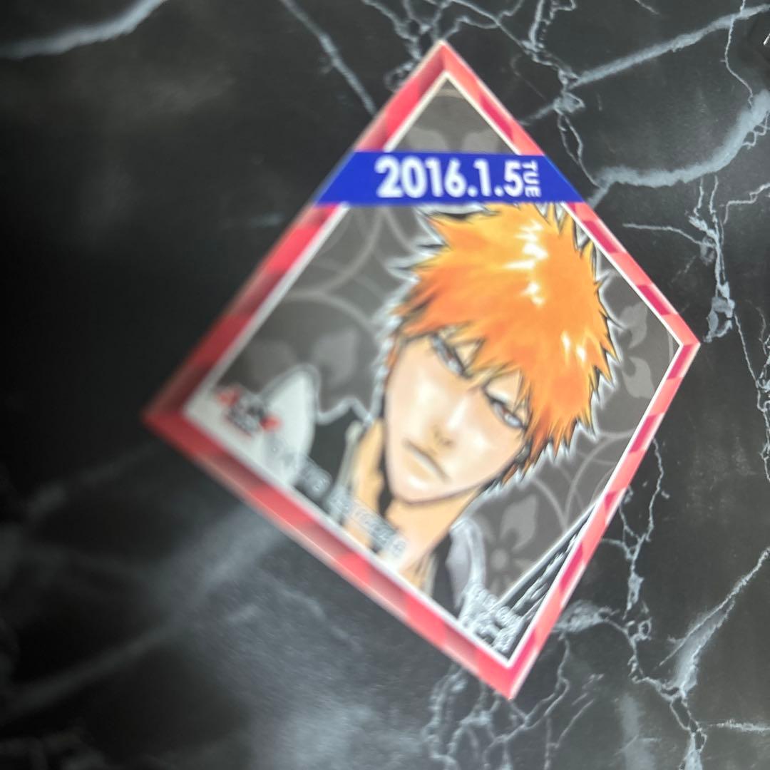 ジャンプショップ　366日　ステッカー　黒崎一護 カード 2016年1月5日発行