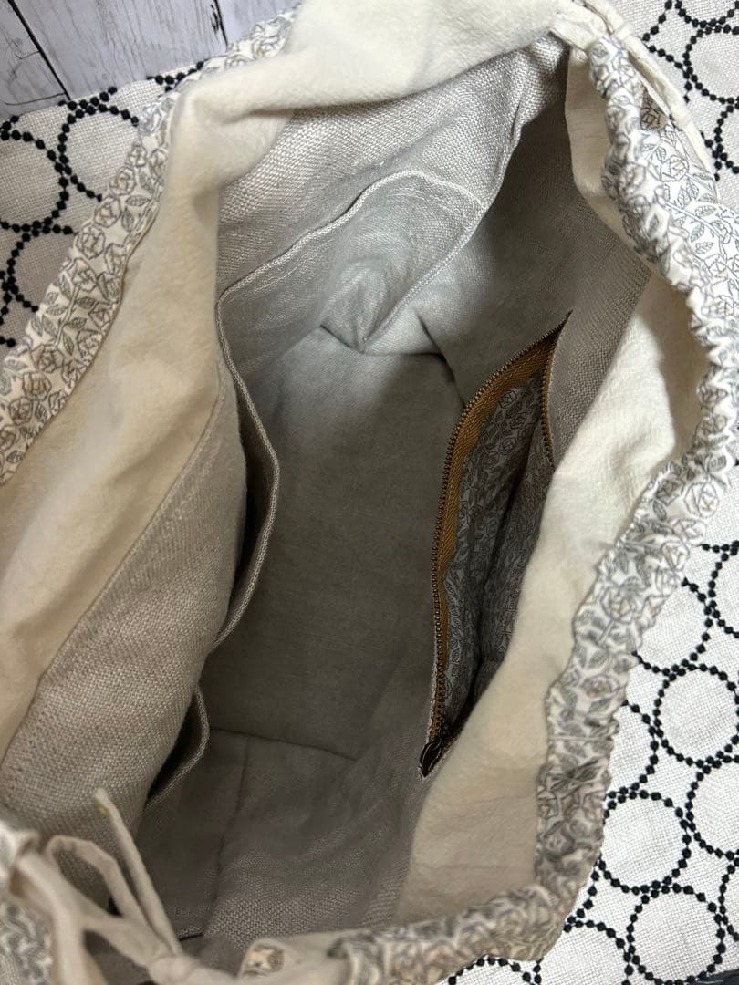 ミナペルホネン ハンドメイド パッチワーク巾着トートバッグ