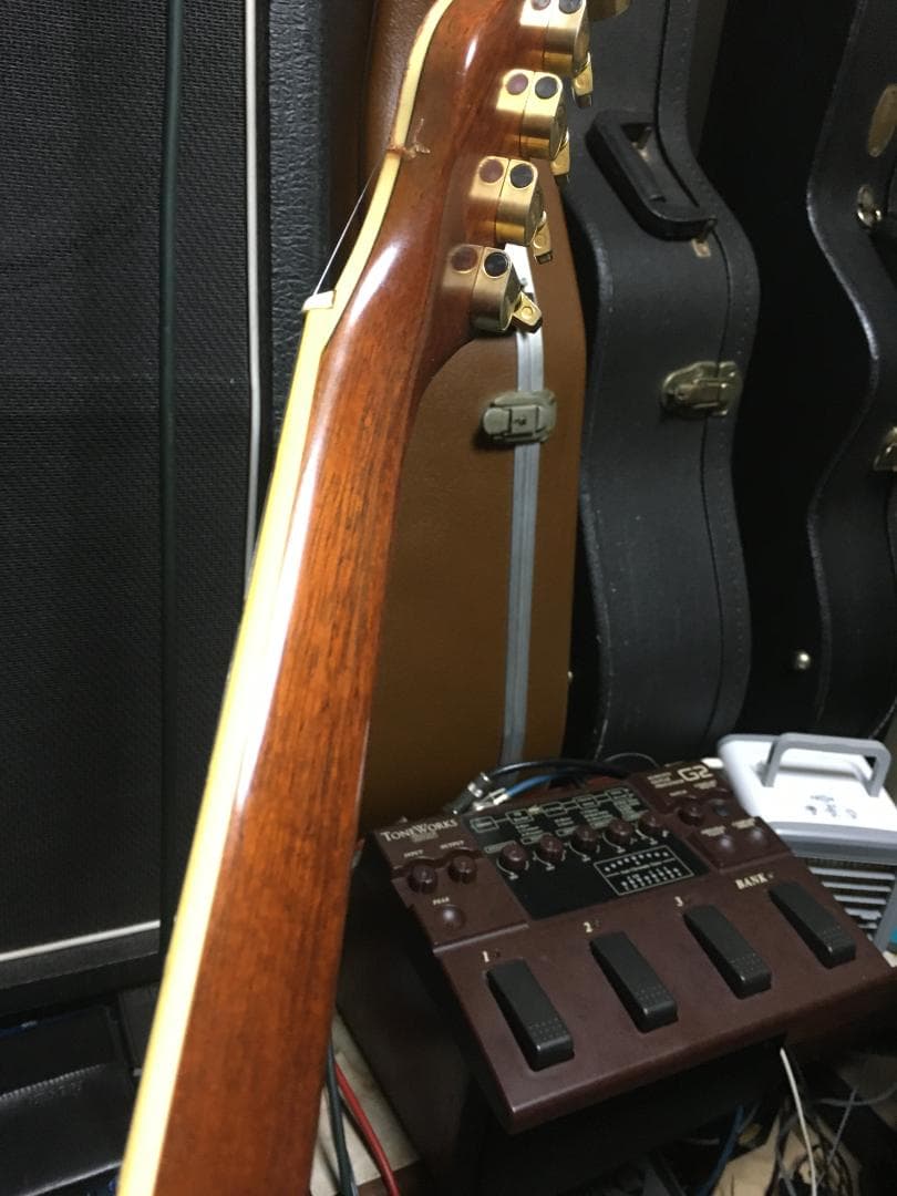 Apx8s 雑gold塗装 究極の改造！アコギ・エレキ化　調整済は動画！