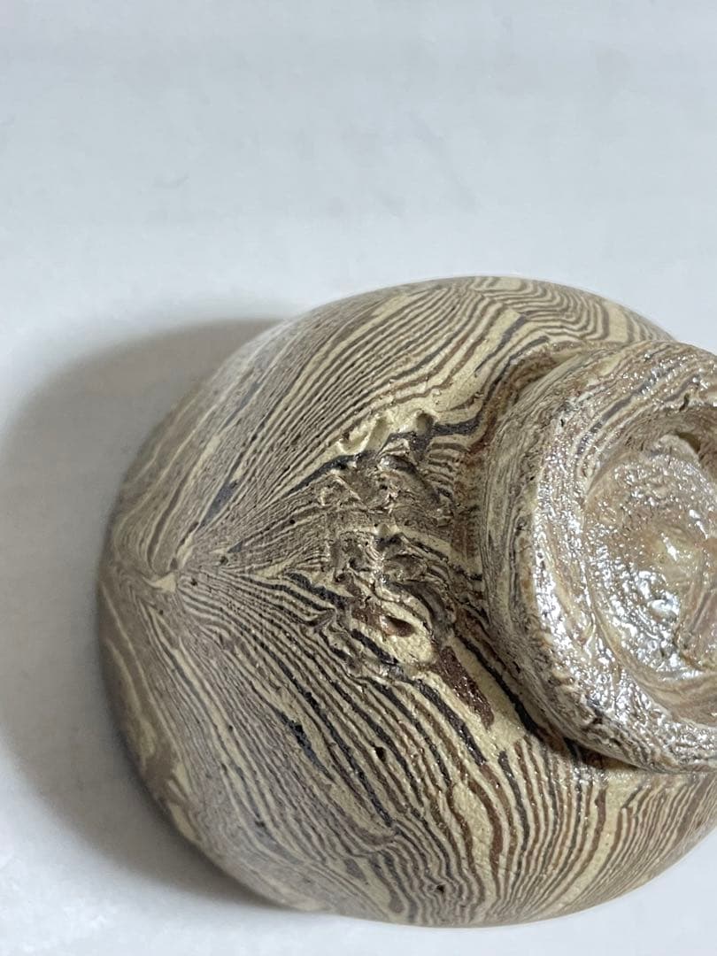 初代　水野双鶴　練込ぐい呑