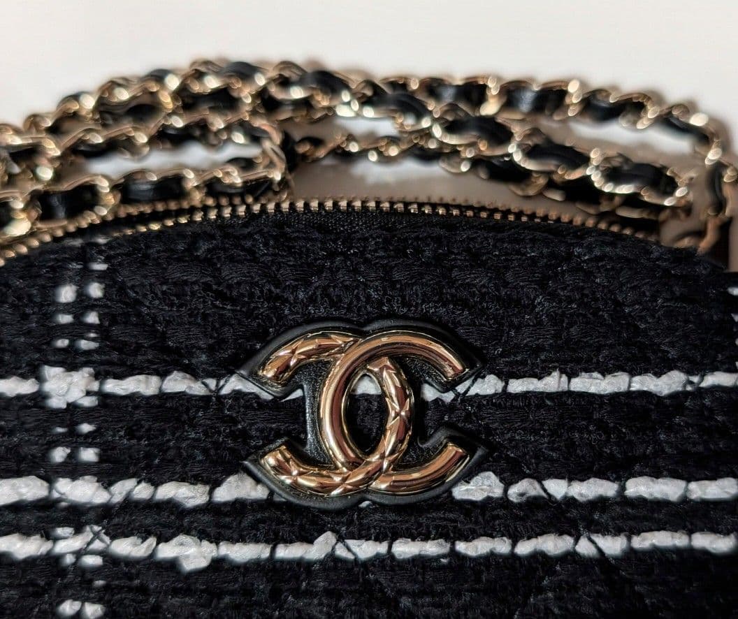 CHANEL ツイード チェーンショルダーバッグ