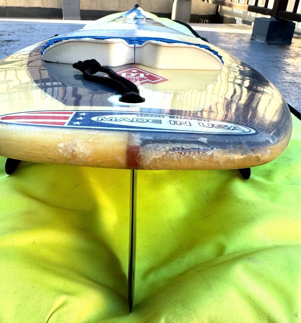 ショート用サーフボード　スカッシュテール　トライフィン　ケース付