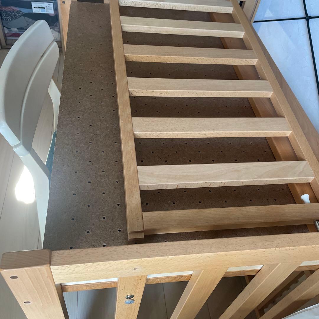 日本製 5way ベビーベッド 長く使える ベビーサークル 収納棚 石崎家具