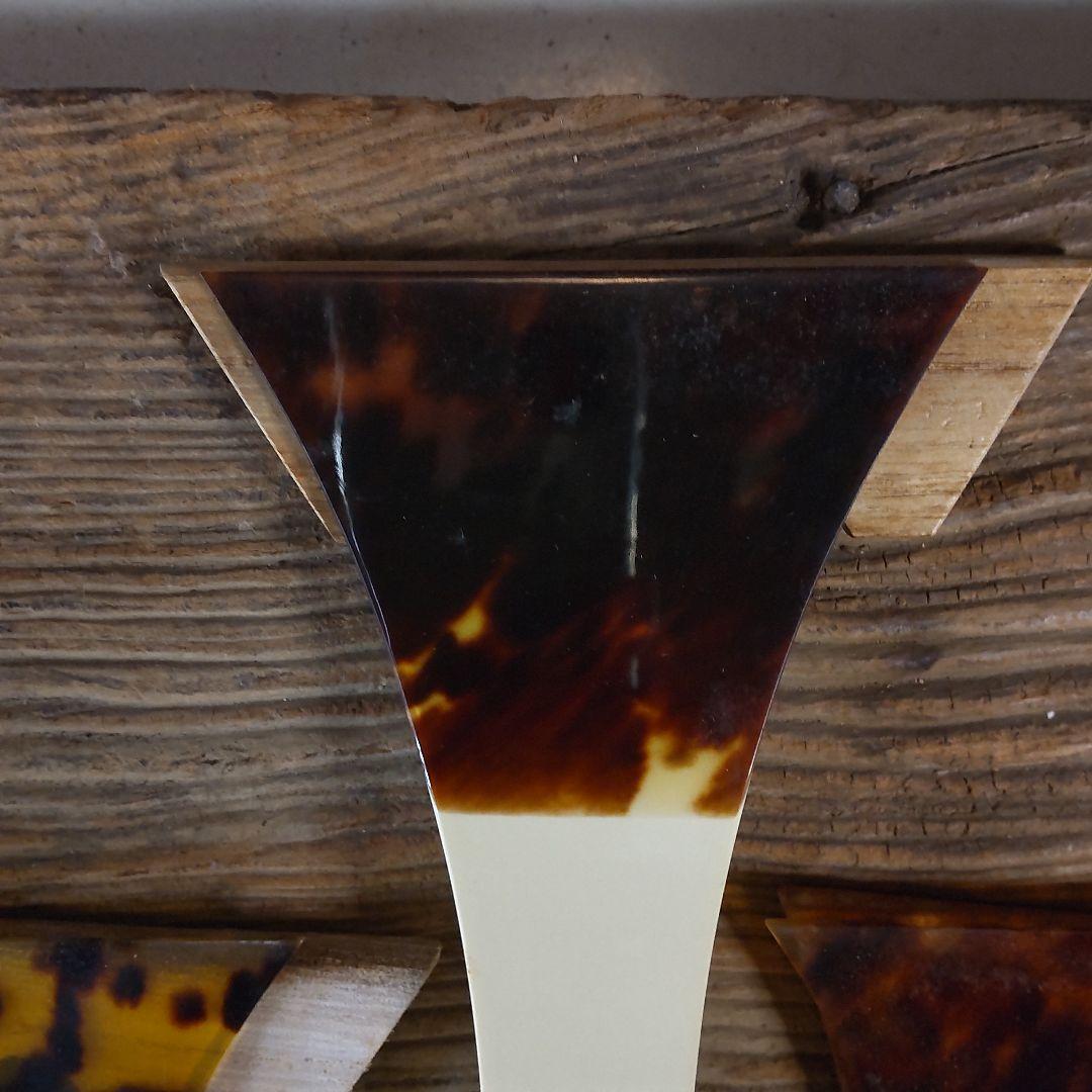 三味線バチ③6本セット、本鼈甲のシール1本有り、