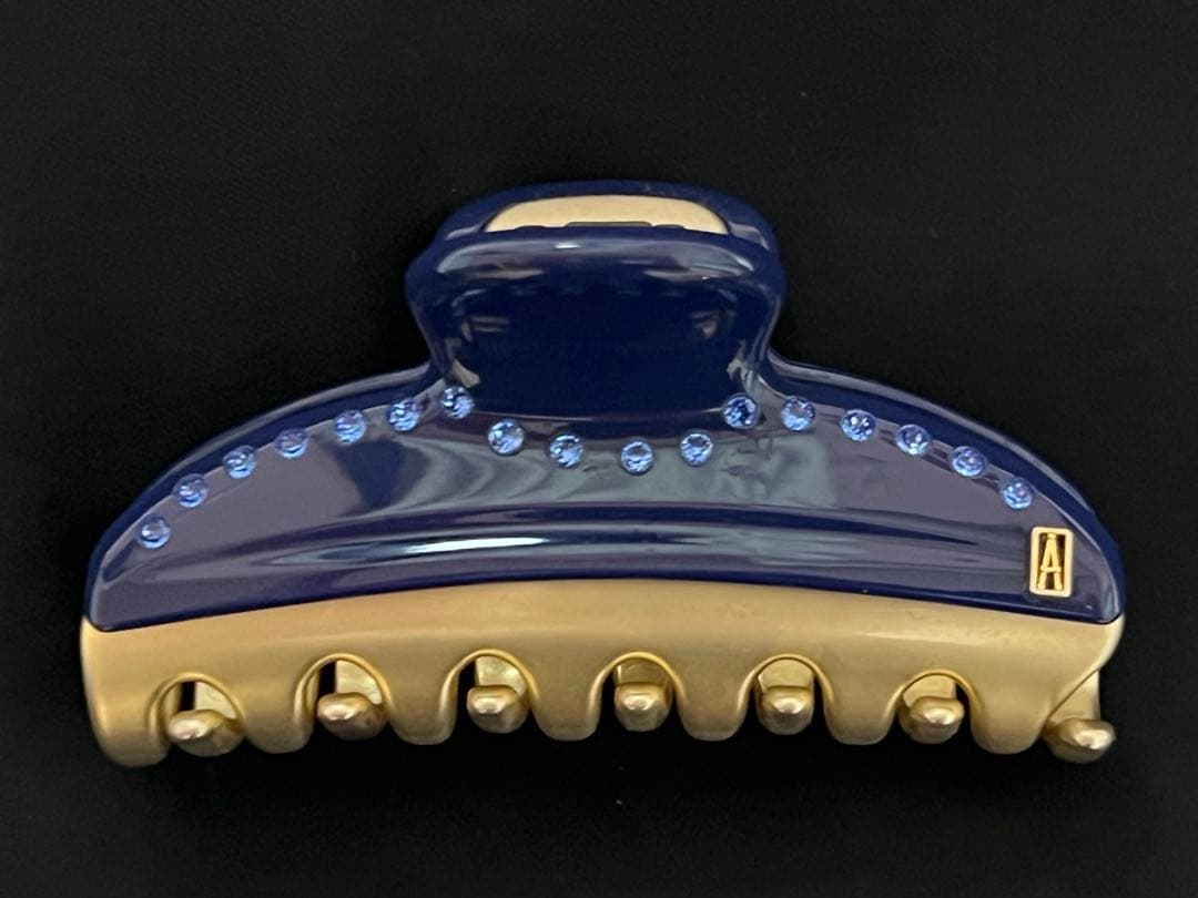 ALEXANDRE DE PARIS ヘアクリップ ネイビー