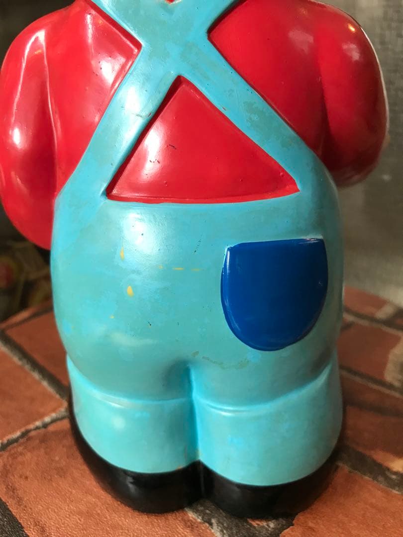 昭和 レトロ 信ちゃん カウンター ソフビ 置物 店頭用 信用金庫 レトロ雑貨