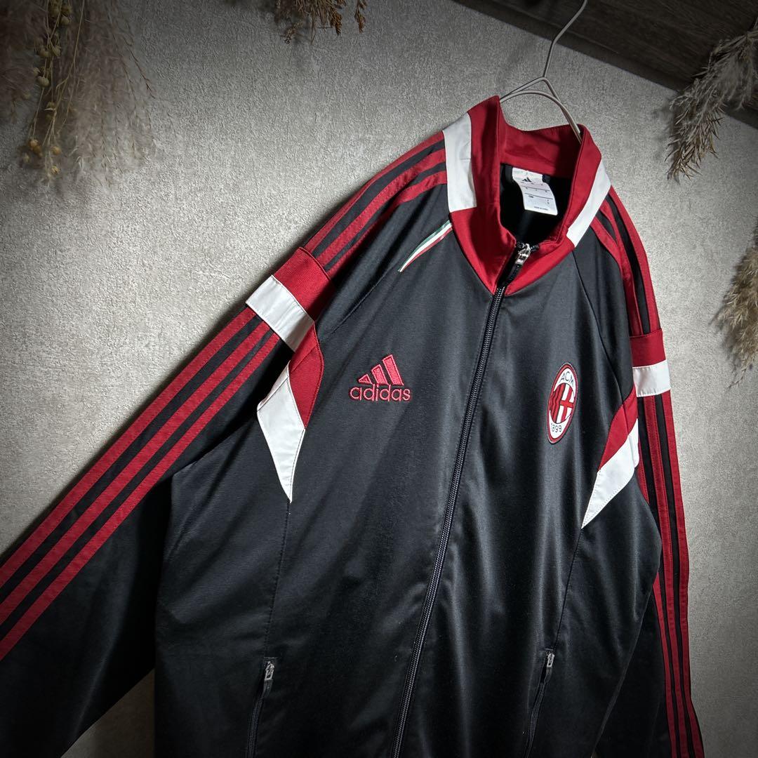 あ*様 セットアップ adidas トラックジャケット ACミラン 赤×黒×白