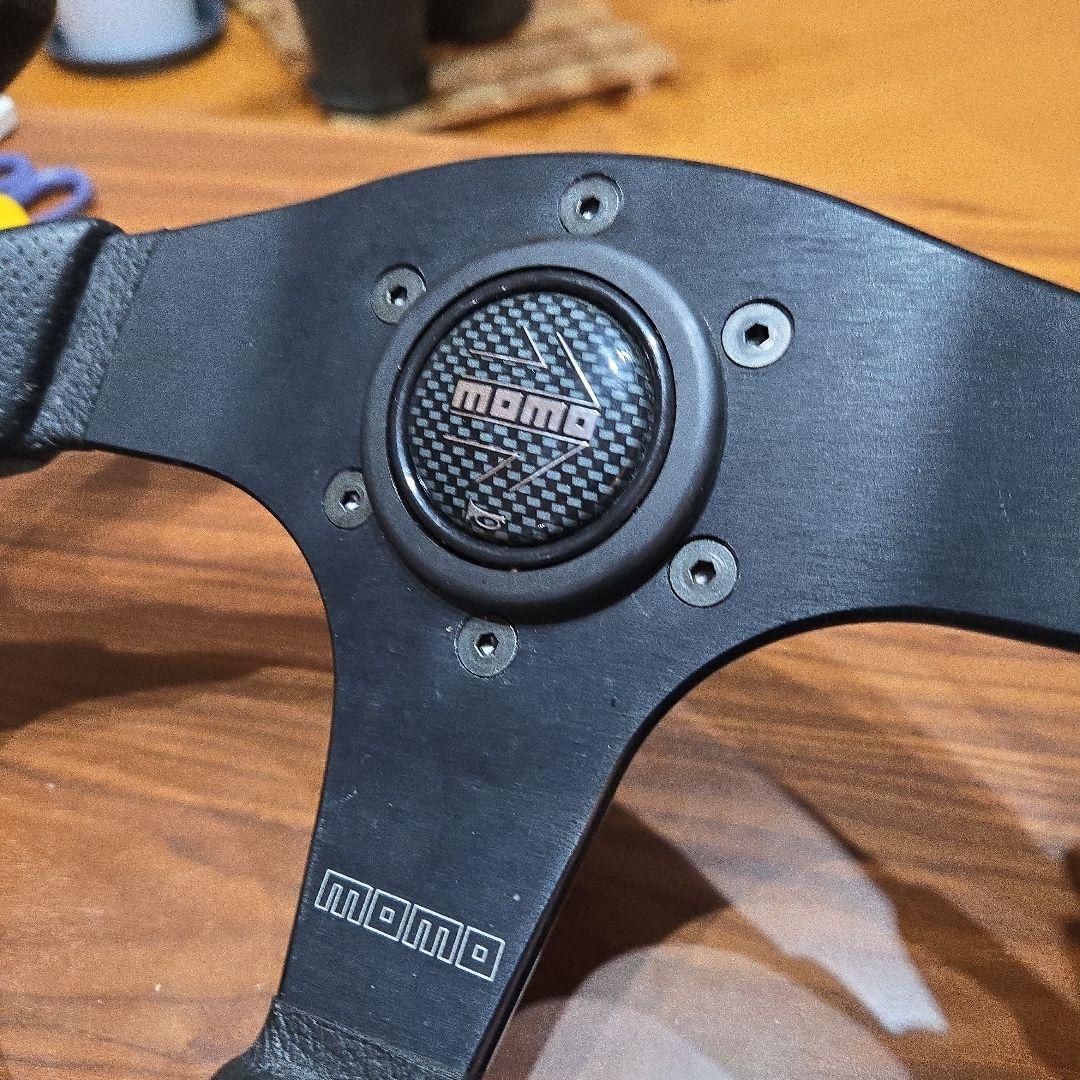 MOMO JET 35パイ ステアリング ハンドル 本体　本革