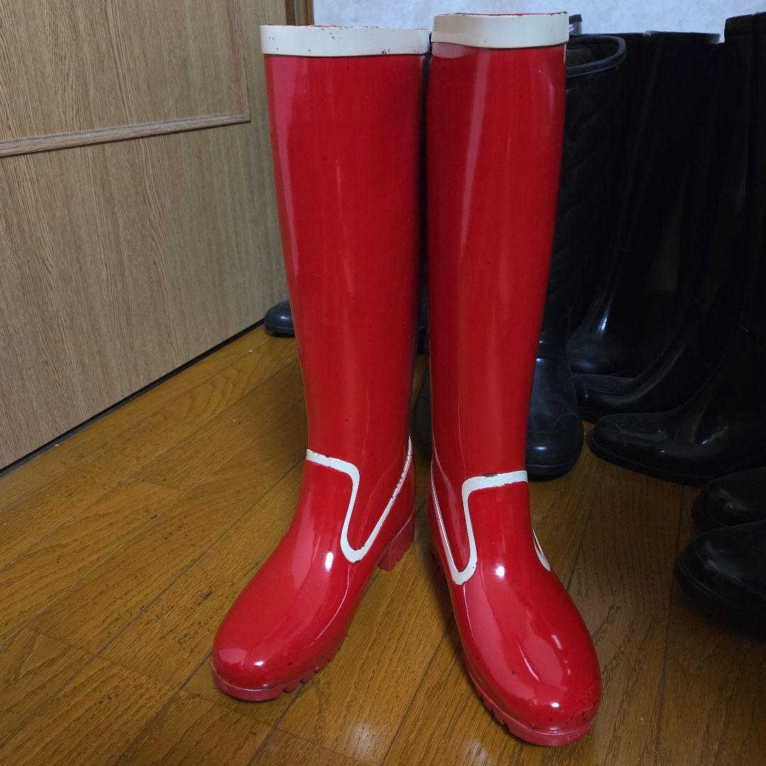 ヴィンテージ　レインブーツ　ラバーブーツ　バスクラフト　レッド