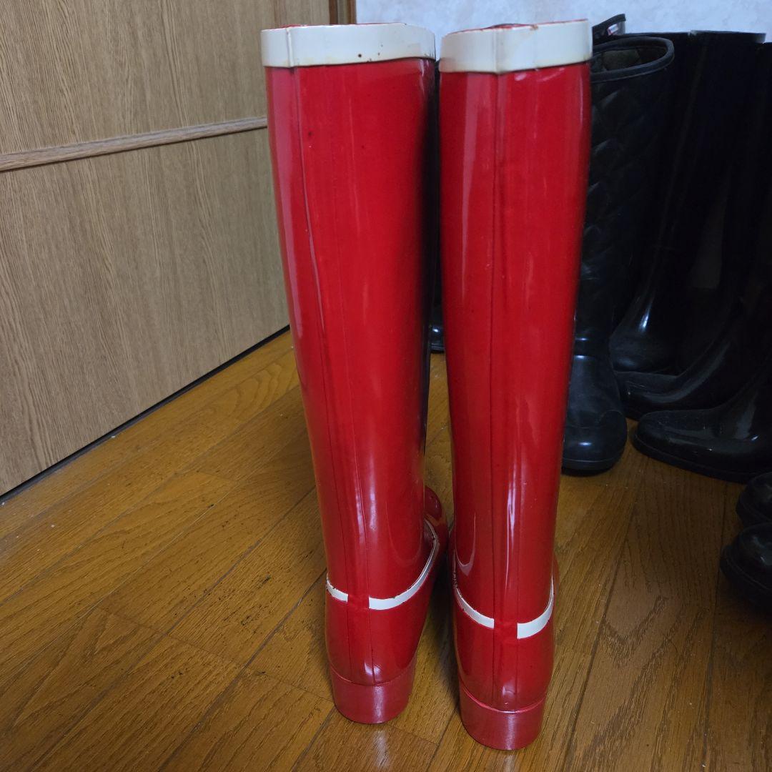 ヴィンテージ　レインブーツ　ラバーブーツ　バスクラフト　レッド
