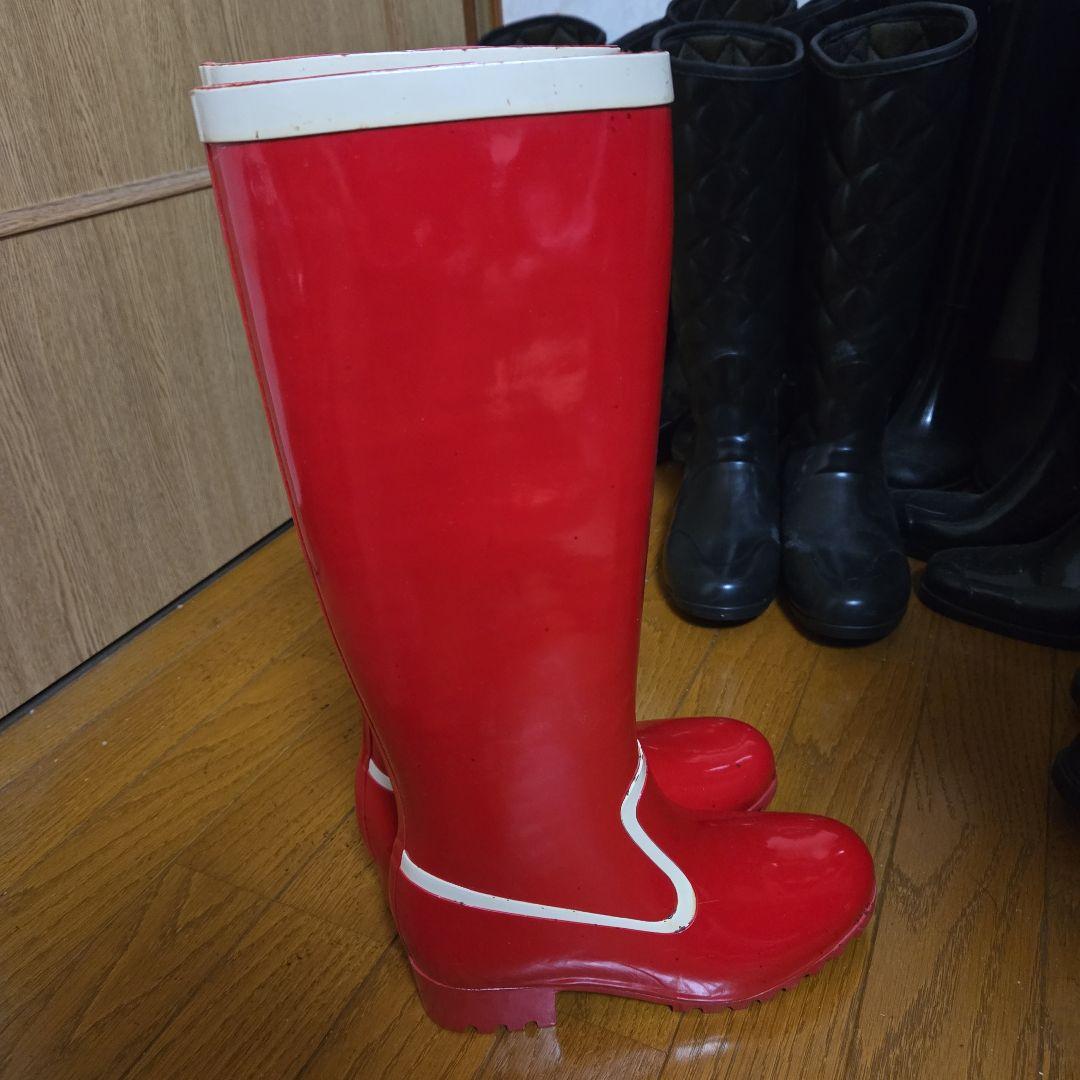 ヴィンテージ　レインブーツ　ラバーブーツ　バスクラフト　レッド