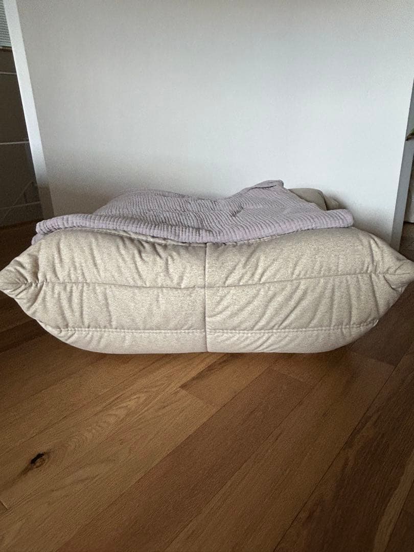 50周年限定生地 リーンロゼ トーゴ パフ ベージュ DENDEN オットマン