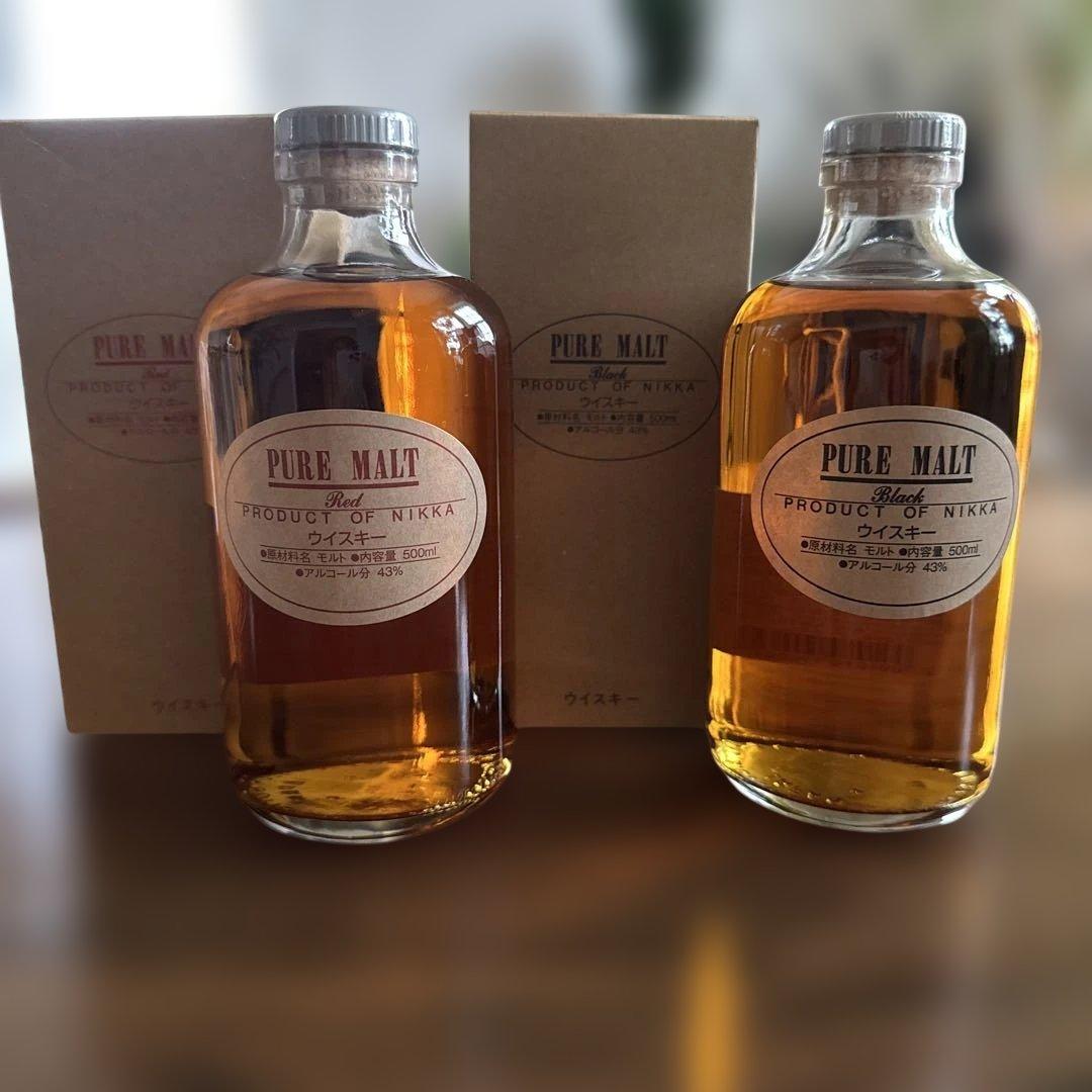 ニッカ蒸溜所限定品Pure Malt Red &Black 500ml