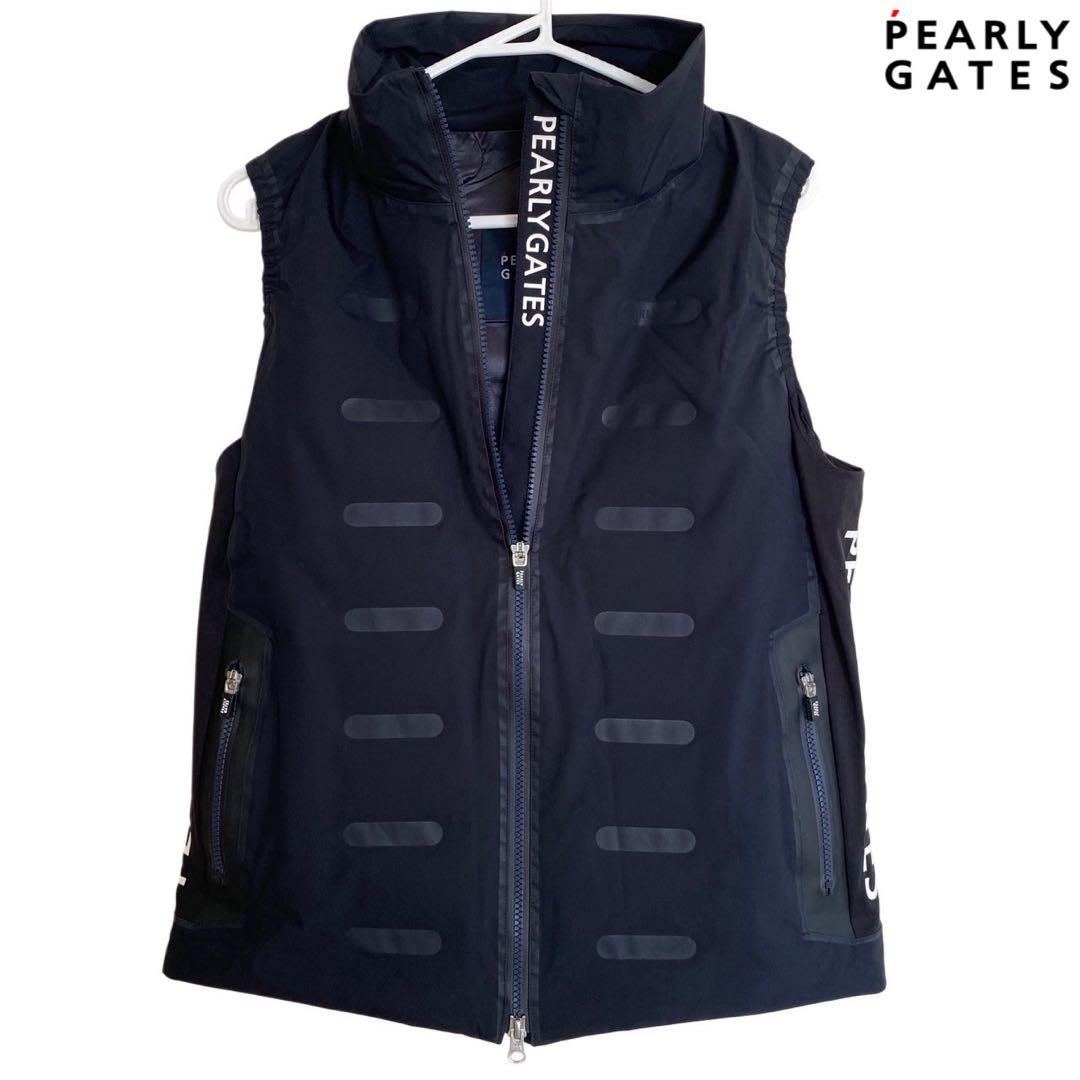 PEARLY GATES ネイビー ジップアップベスト　S