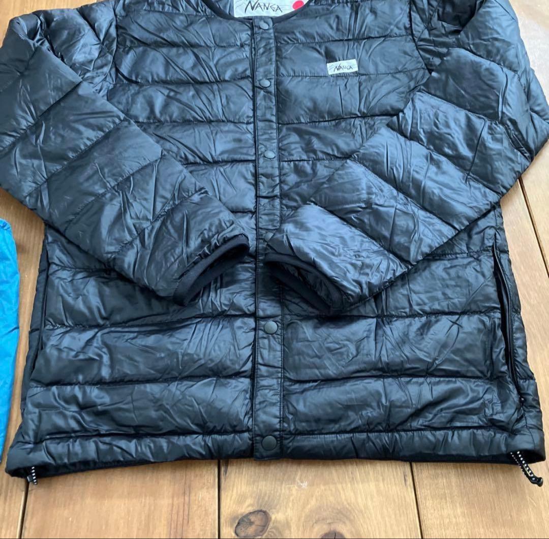 ゆい&こう様　ナンガ　ホワイトレーベル　ダウンカーディガン　ブラック　Ｓ