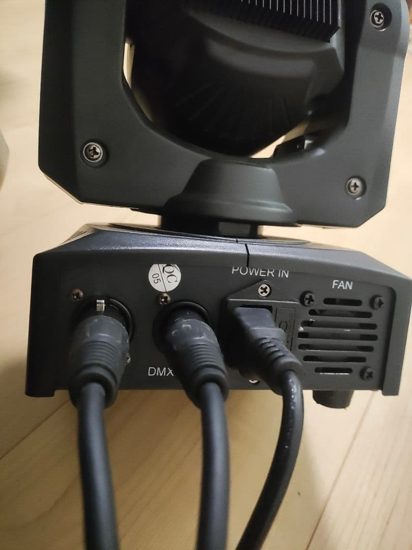 ムービングヘッドライト５台セット DMX接続可能