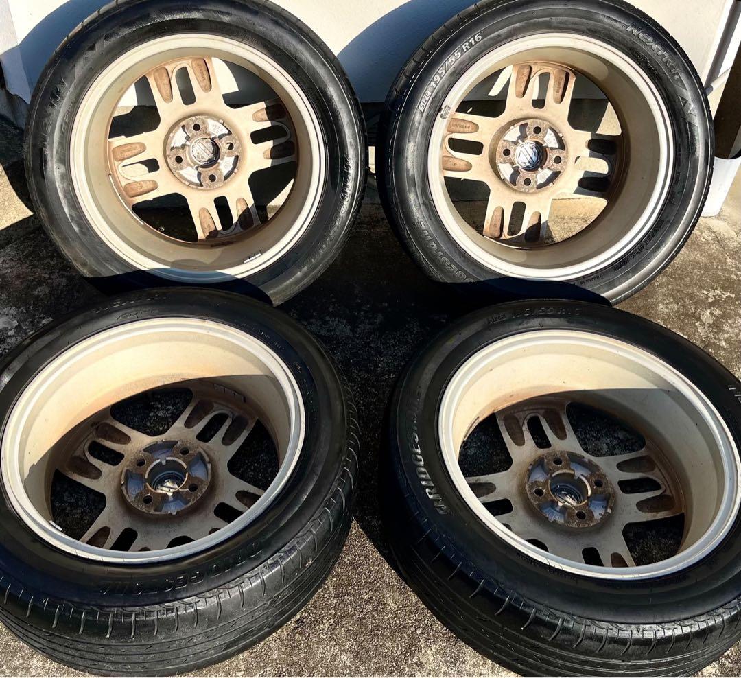 【送料無料】ホイール&タイヤ★4本セット★16インチ★日産キューブ★純正品