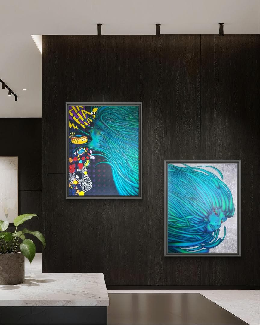 奇天烈Ⅱ / モダン画 キャンバス 117×91㎝ F50 原画のみ 現代アート