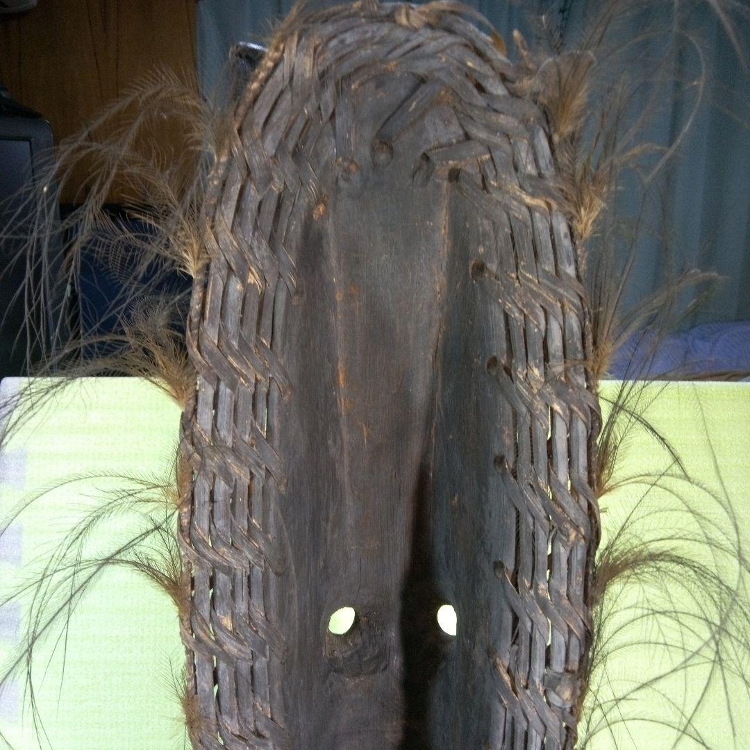 Tao　パプアニューギニア　木彫像　オブジェ　木製　木彫り　雑貨