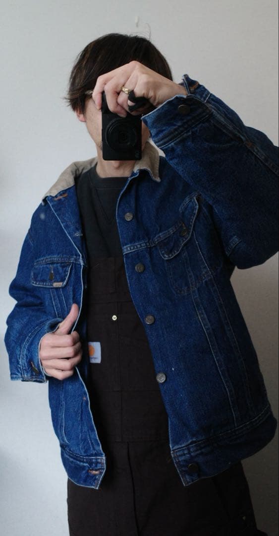 耐カーハートダックオーバーオールブラウンUSA古着ワークつなぎ