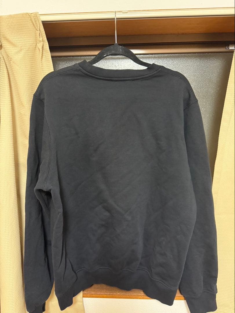 CASABLANCA ロゴ刺繍 ブラック スウェット