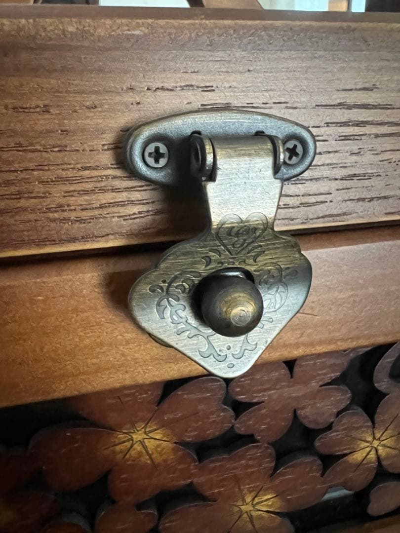 ナチュメイプル　メイクボックス　木製　和モダン　レトロ