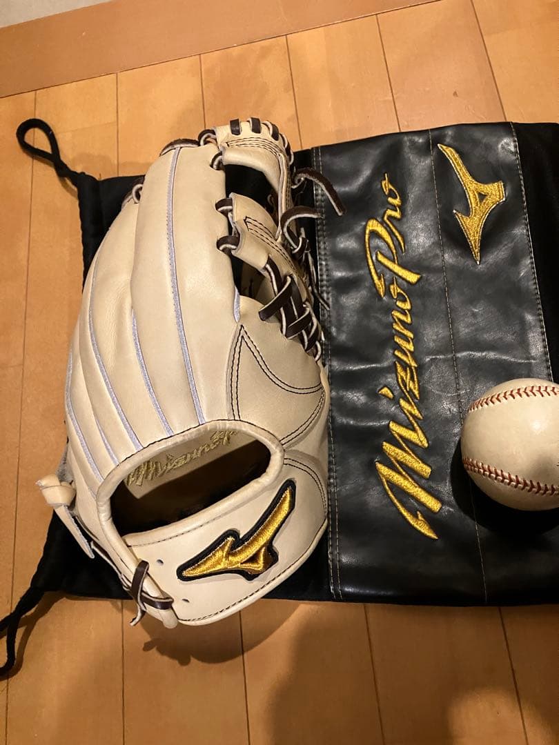 MizunoPro 硬式グローブ ベージュ波賀（Haga）即戦力