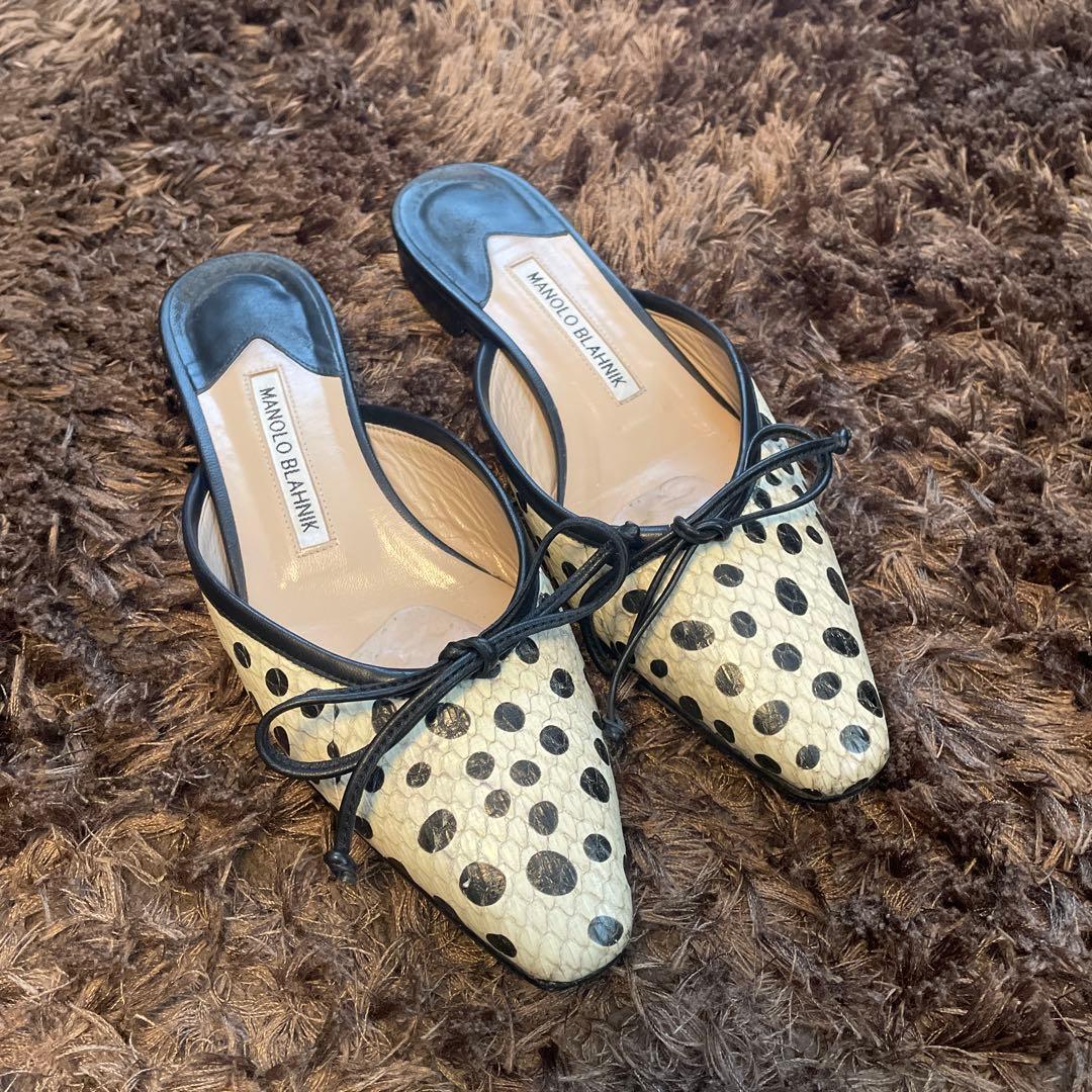 MANOLO BLAHNIK 36 BALERINU ミュール